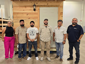 Students in South Texas College's Construction Technician Apprenticeship program engage in hands-on training supported by local builders.