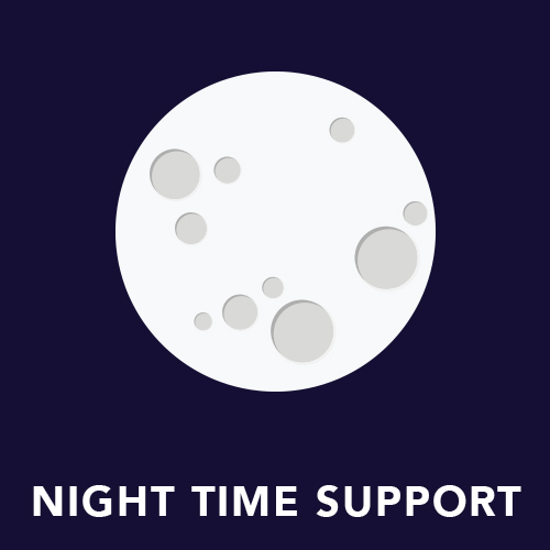 Chat with us at night